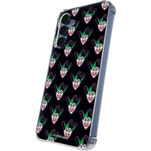 DC Comics The Joker Logo Pattern Galaxy A55 5G Clear Case