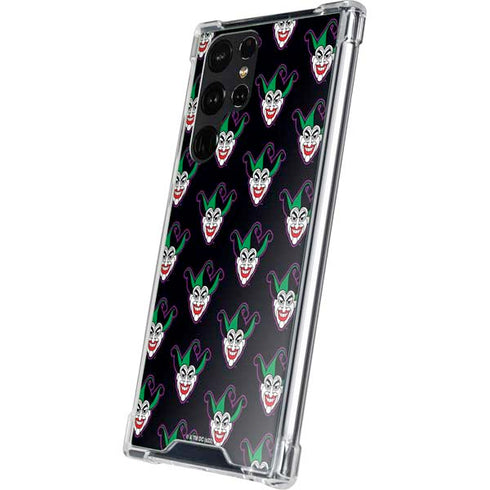 DC Comics The Joker Logo Pattern Galaxy S23 Ultra Clear Case