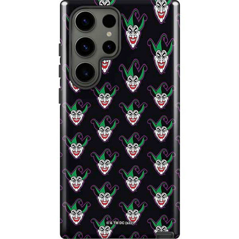 DC Comics The Joker Logo Pattern Galaxy S23 Ultra Pro Case