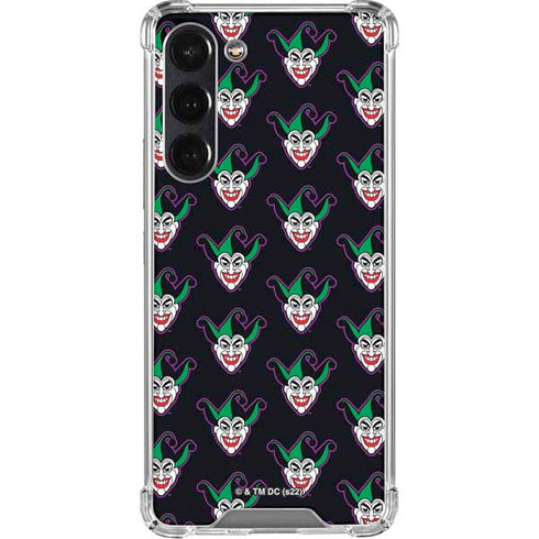DC Comics The Joker Logo Pattern Galaxy S24 FE Clear Case