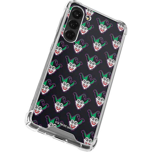 DC Comics The Joker Logo Pattern Galaxy S24 FE Clear Case