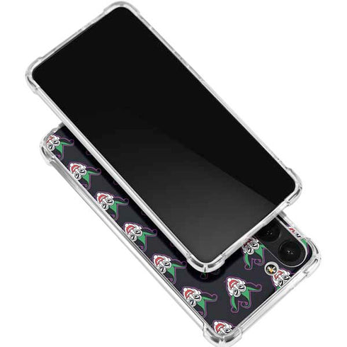 DC Comics The Joker Logo Pattern Galaxy S24 FE Clear Case