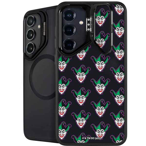 DC Comics The Joker Logo Pattern Galaxy S25 Kickstand Case