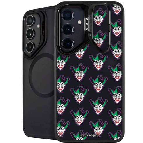 DC Comics The Joker Logo Pattern Galaxy S25 Plus Kickstand Case