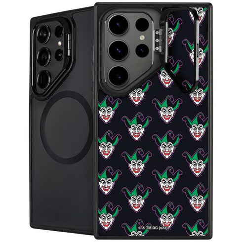 DC Comics The Joker Logo Pattern Galaxy S25 Ultra Kickstand Case