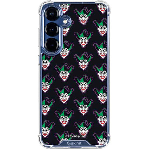 DC Comics The Joker Logo Pattern Galaxy S25 Clear Case
