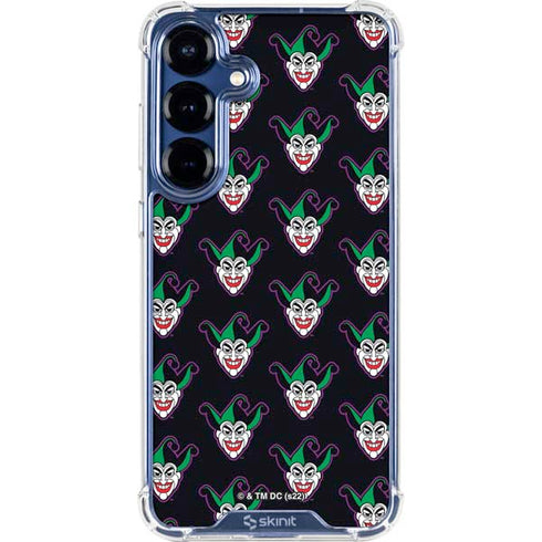 DC Comics The Joker Logo Pattern Galaxy S25 Plus Clear Case