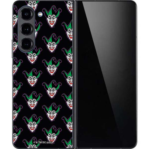 DC Comics The Joker Logo Pattern Galaxy Z Fold5 5G Skin