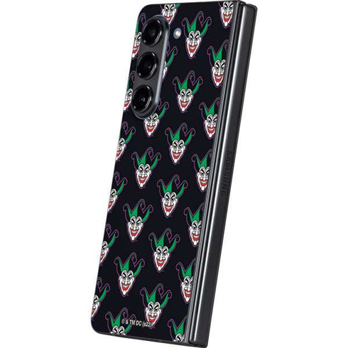 DC Comics The Joker Logo Pattern Galaxy Z Fold5 5G Skin