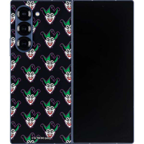 DC Comics The Joker Logo Pattern Galaxy Z Fold6 Skin