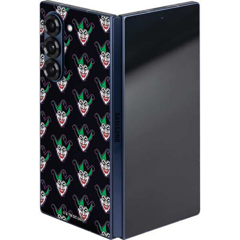 DC Comics The Joker Logo Pattern Galaxy Z Fold6 Skin
