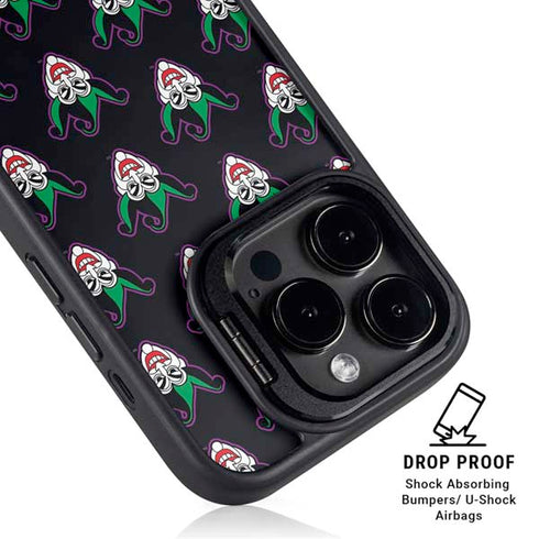 DC Comics The Joker Logo Pattern iPhone 15 Pro Kickstand Case