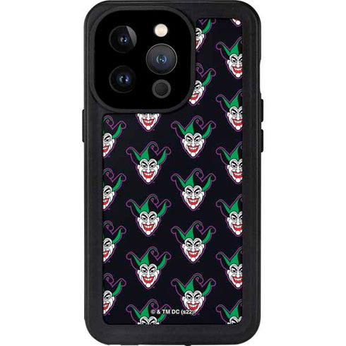 DC Comics The Joker Logo Pattern iPhone 15 Pro Waterproof Case