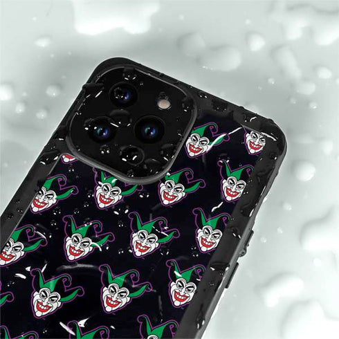 DC Comics The Joker Logo Pattern iPhone 15 Pro Waterproof Case