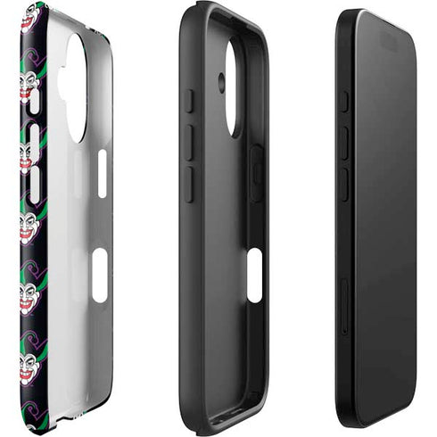 DC Comics The Joker Logo Pattern iPhone 16 Impact Case