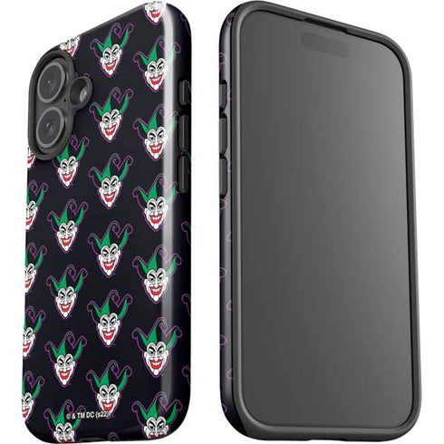 DC Comics The Joker Logo Pattern iPhone 16 Impact Case