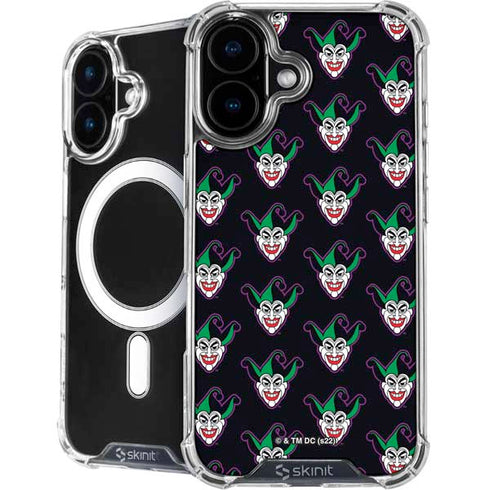 DC Comics The Joker Logo Pattern iPhone 16 MagSafe Case