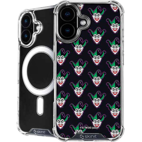 DC Comics The Joker Logo Pattern iPhone 16 Plus MagSafe Case