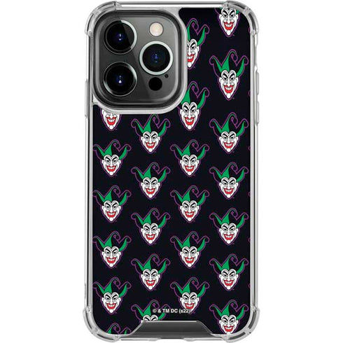 DC Comics The Joker Logo Pattern iPhone 16 Pro Clear Case