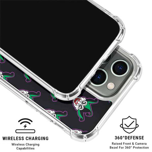 DC Comics The Joker Logo Pattern iPhone 16 Pro Clear Case
