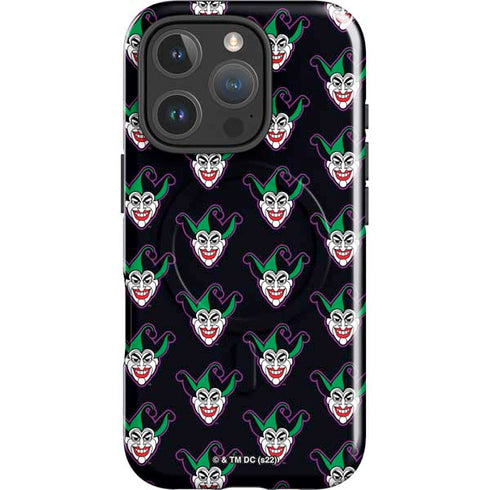 DC Comics The Joker Logo Pattern iPhone 16 Pro Max Magsafe Impact Case