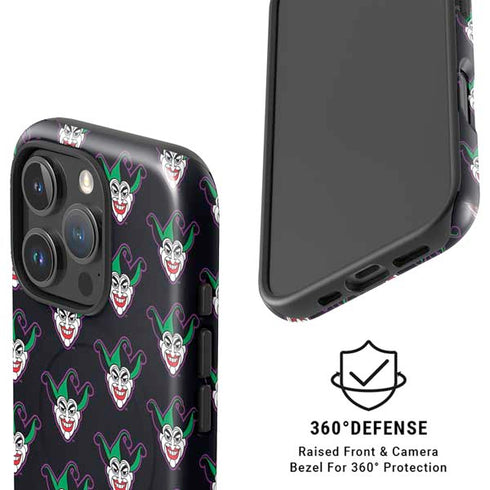DC Comics The Joker Logo Pattern iPhone 16 Pro Max Magsafe Impact Case