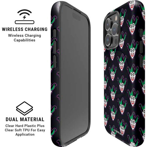 DC Comics The Joker Logo Pattern iPhone 16 Pro Max Magsafe Impact Case