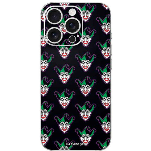 DC Comics The Joker Logo Pattern iPhone 16 Pro Skin