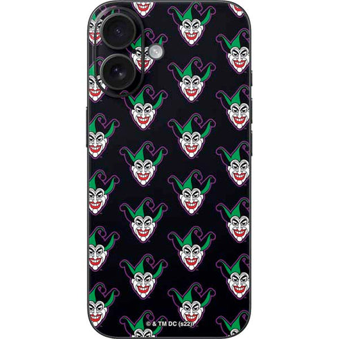 DC Comics The Joker Logo Pattern iPhone 16 Skin