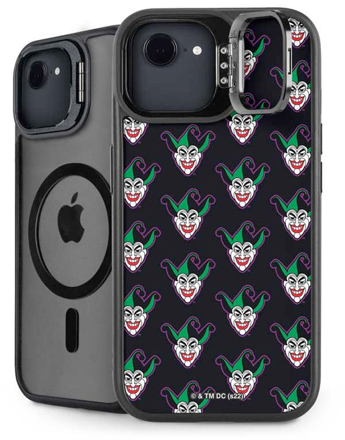 DC Comics The Joker Logo Pattern iPhone 16e Kickstand Case