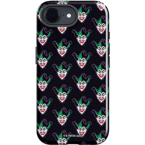 DC Comics The Joker Logo Pattern iPhone 16e Impact Case