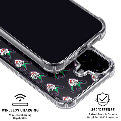 DC Comics The Joker Logo Pattern iPhone 17 Clear Case