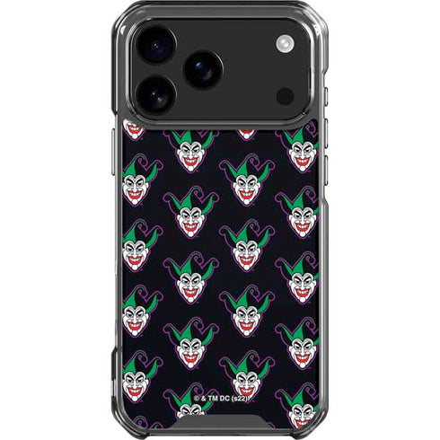 DC Comics The Joker Logo Pattern iPhone 18 Pro Max Clear Case