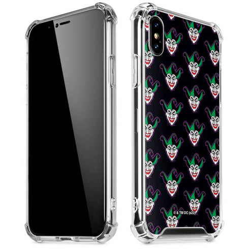 DC Comics The Joker Logo Pattern iPhone X/XS Clear Case