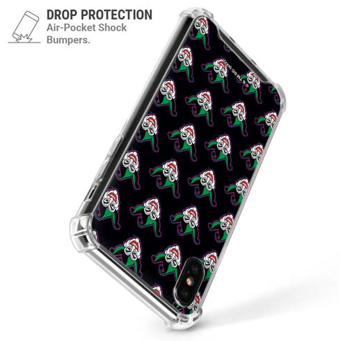 DC Comics The Joker Logo Pattern iPhone X/XS Clear Case