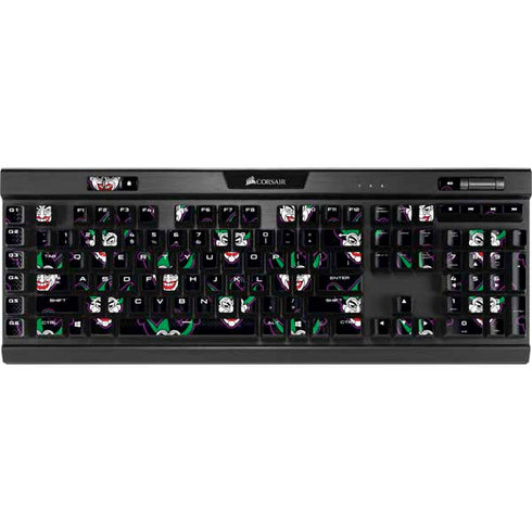 DC Comics The Joker Logo Pattern K95 RGB PLATINUM Mechanical Gaming Keyboard Skin