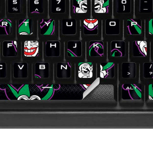DC Comics The Joker Logo Pattern K95 RGB PLATINUM Mechanical Gaming Keyboard Skin