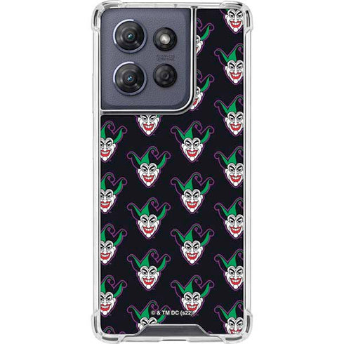 DC Comics The Joker Logo Pattern Moto G 5G (2025) Clear Case