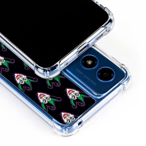 DC Comics The Joker Logo Pattern Moto G 5G (2024) Clear Case
