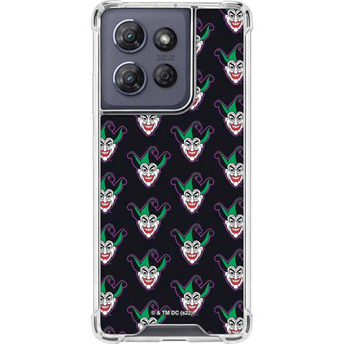 DC Comics The Joker Logo Pattern Moto G Play 5G (2025) Clear Case