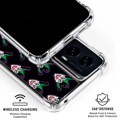 DC Comics The Joker Logo Pattern Moto G Power 5G (2024) Clear Case