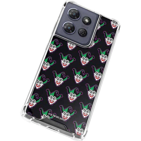 DC Comics The Joker Logo Pattern Moto G Stylus 5G (2025) Clear Case