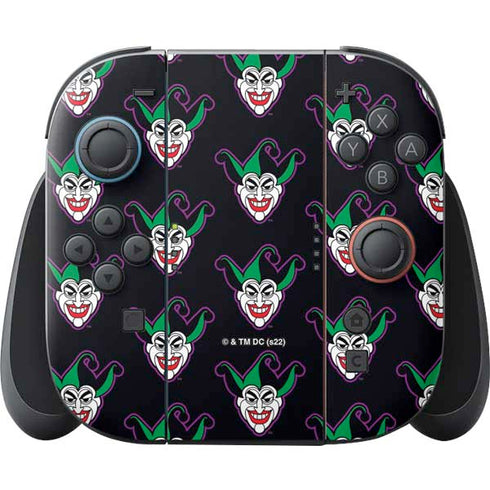 DC Comics The Joker Logo Pattern Nintendo Skins