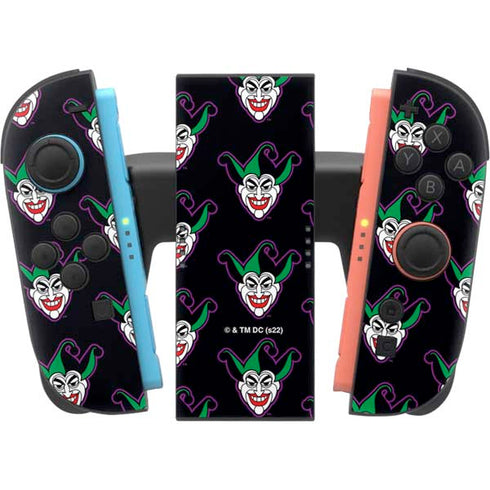 DC Comics The Joker Logo Pattern Nintendo Switch 2 (2025) Joy-Con Controller Skin