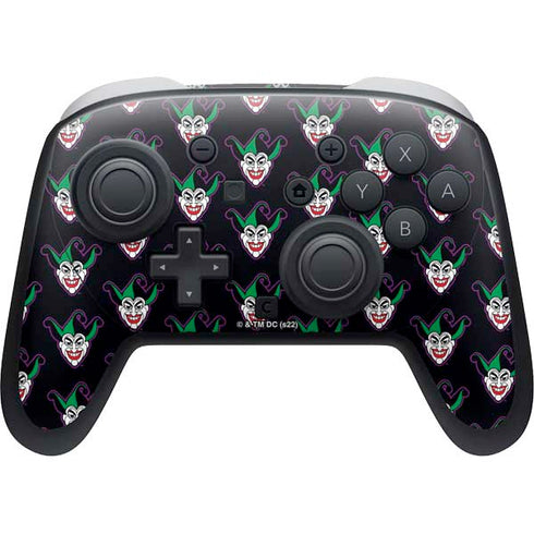 DC Comics The Joker Logo Pattern Nintendo Skins