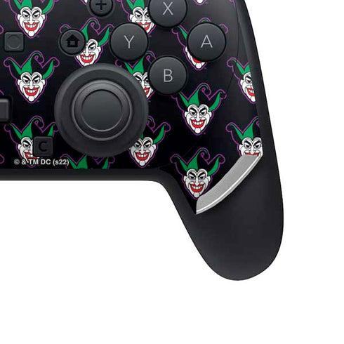 DC Comics The Joker Logo Pattern Nintendo Switch 2 (2025) Pro Controller Skin