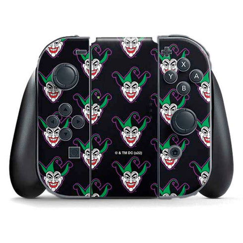 DC Comics The Joker Logo Pattern Nintendo Skins