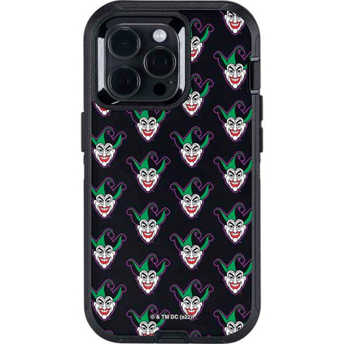 DC Comics The Joker Logo Pattern Otterbox Defender iPhone Skin