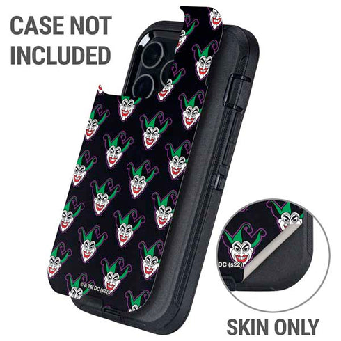 DC Comics The Joker Logo Pattern Otterbox Defender iPhone Skin