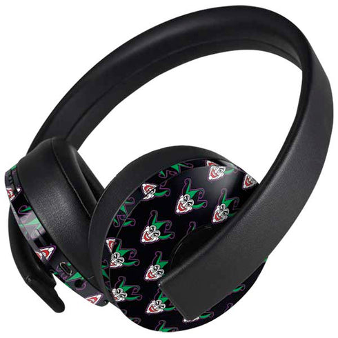 DC Comics The Joker Logo Pattern PlayStation 4 Gold Wireless Headset Skin